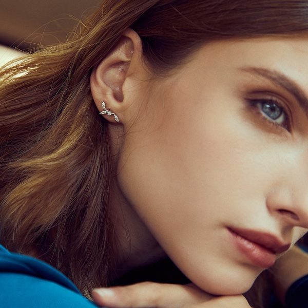 Flower Ear Cuff Earrings - Image 4